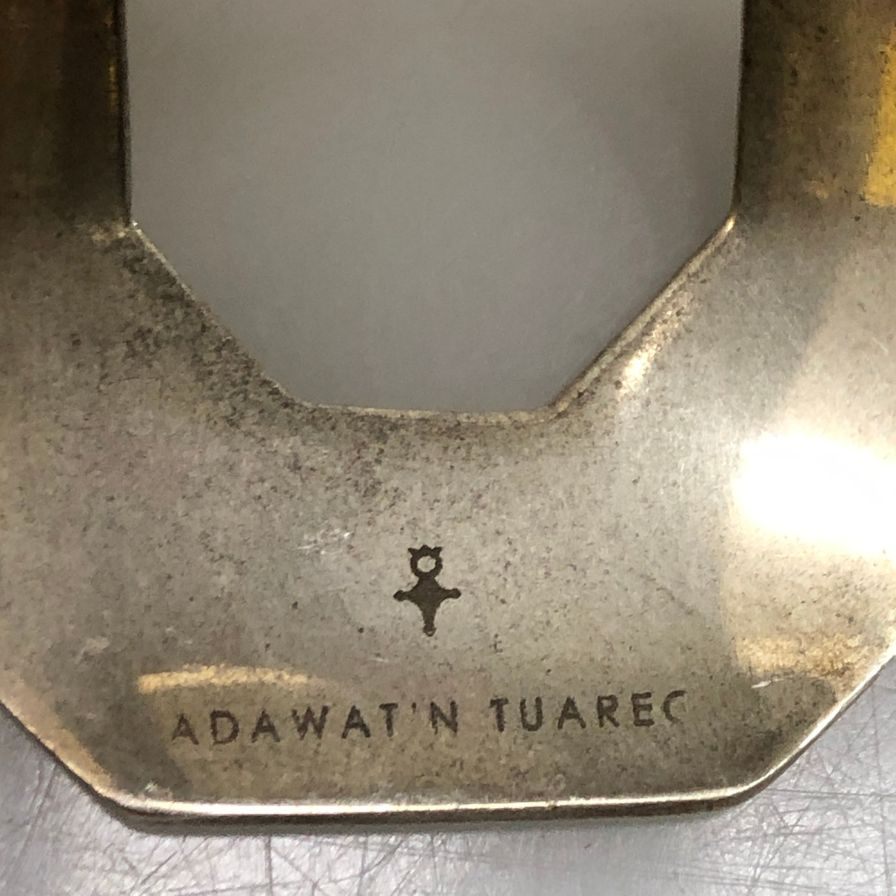 【ADAWAT'N TUAREG】アダワット トゥアレグ シルバー925 ブレスレット ボタム トゥサハト メンズ シルバー
