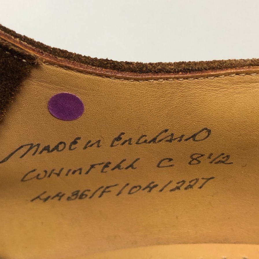 【JOSEPH CHEANEY】ジョセフ チーニー レザーシューズ ウィンフェル スエード  メンズ サイズ8.5F ブラウン WHINFELL