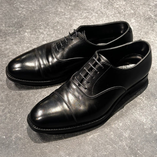 美品【CROCKETT&JONES】クロケット&ジョーンズ ストレートチップ オードリー3 カーフ ブラック サイズ UK6.5E 367ラスト