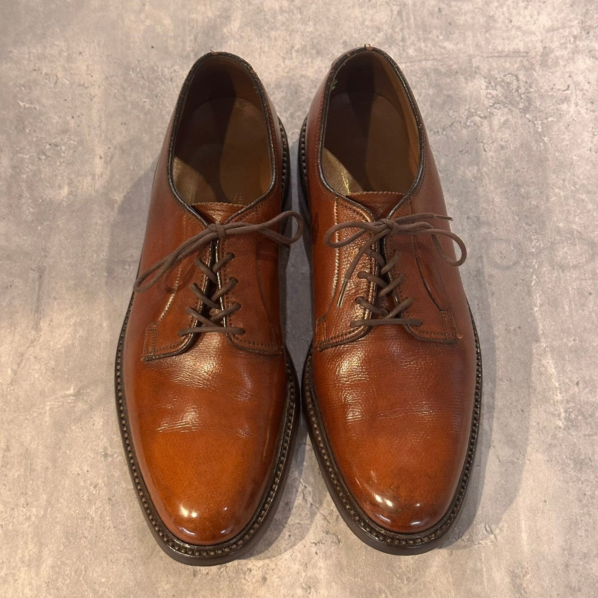 【FLORSHEIM】フローシャイム 656648 プレーントゥ グレインレザー ブラウン サイズUS10.5B