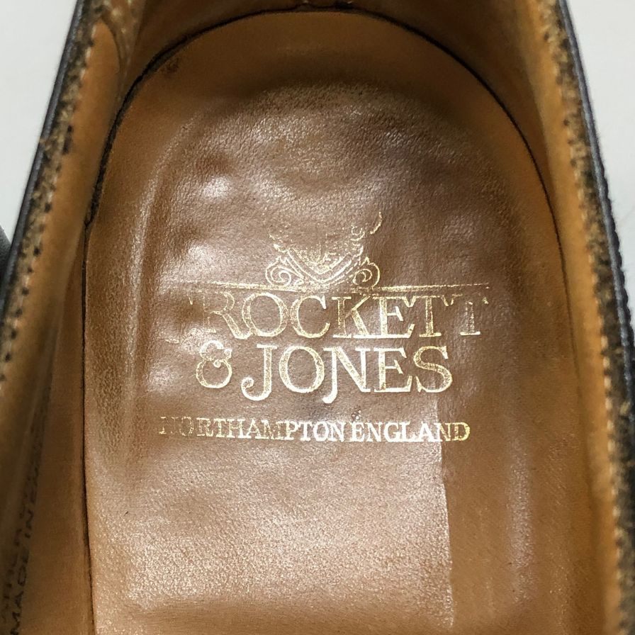 【CROCKETT&JONES】クロケット&ジョーンズ  ビジネスシューズ カーフ ブラック（黒） サイズ 8E ラスト