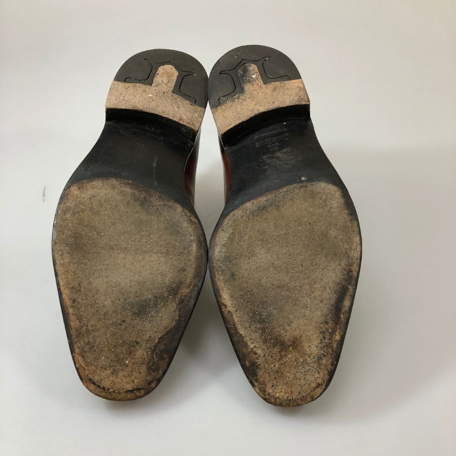 【JOHN LOBB】ジョンロブ 2002イヤーモデル Vフロント スキンステッチ カーフ ブラウン サイズUK7E メンズ