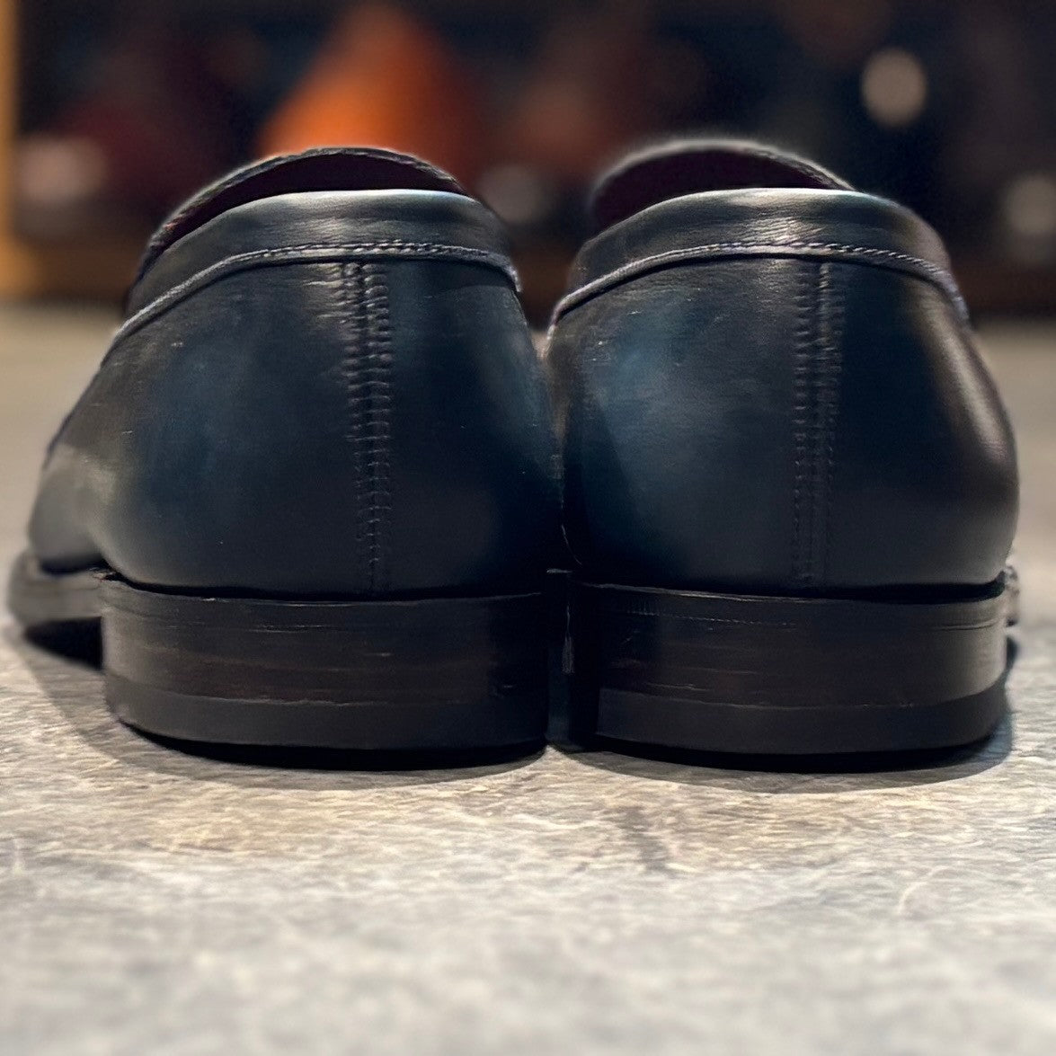 【J.M.WESTON】ジェイエムウエストン 180  シグニチャーローファー ボックスカーフ ブルー  サイズ 5.5C 41ラスト 参考定価￥156,200-