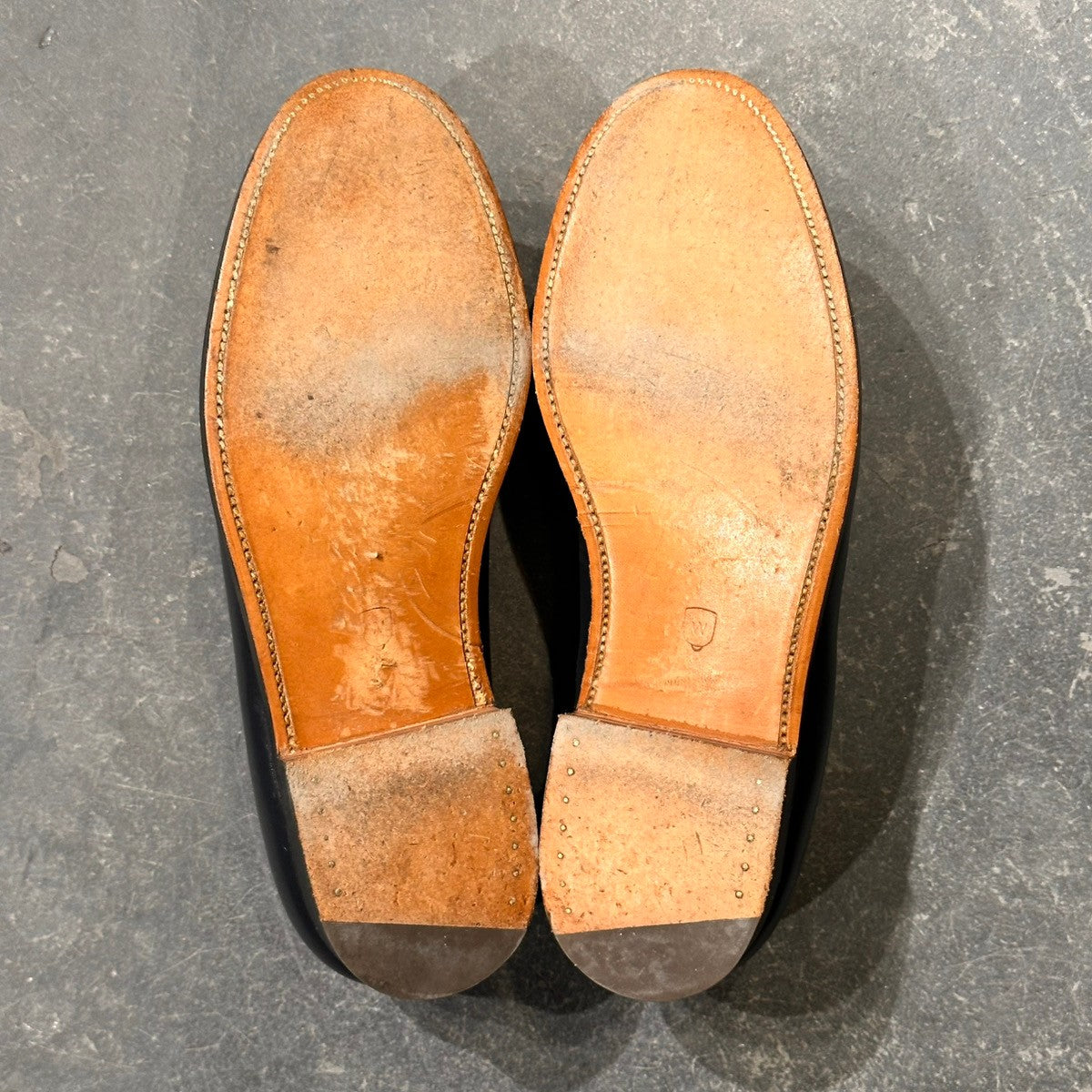 【J.M.WESTON】ジェイエムウエストン 180 シグニチャーローファー ボックスカーフ ネイビー サイズUK7D 41ラスト