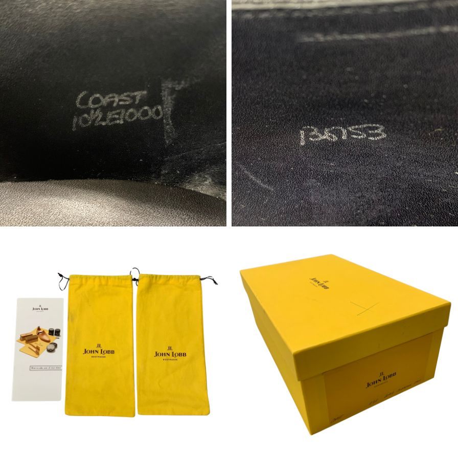 新品未使用【JOHN LOBB】ジョンロブ コースト シングルモンク グレインレザー ブラック サイズUK10.5E 7000ラスト