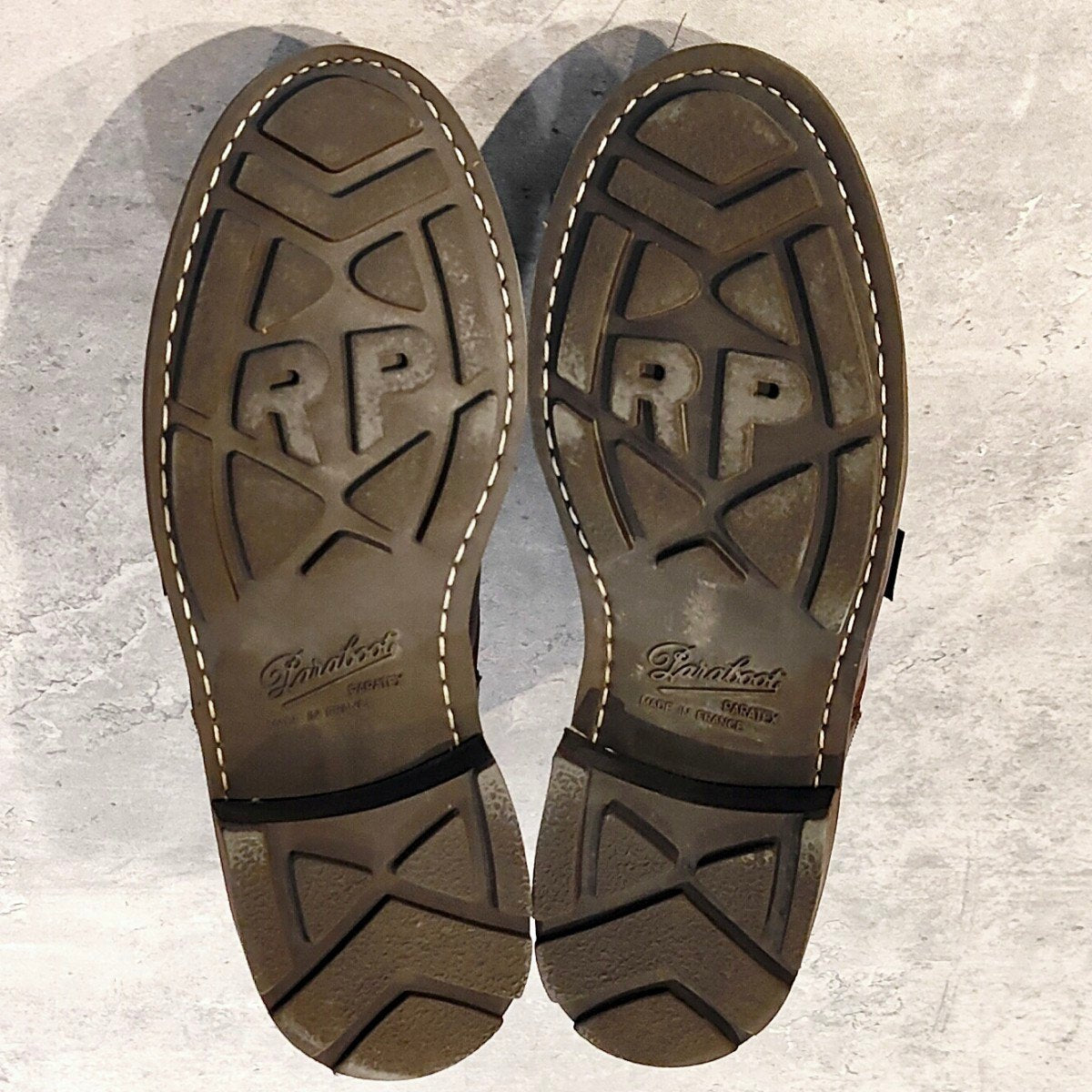 使用数回【Paraboot】パラブーツ シャンボード Uチップ リスレザー ブラウン サイズ UK7 参考定価￥110,000-