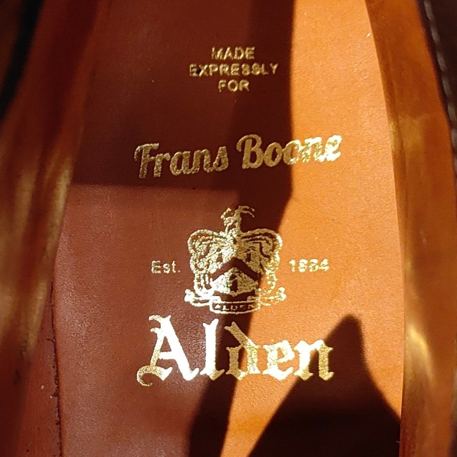 希少 新品未使用 【ALDEN】オールデン Frans Boone別注  M7903HC NST タンカーブーツ コードバン シガー サイズUS9.5E アバディーンラスト
