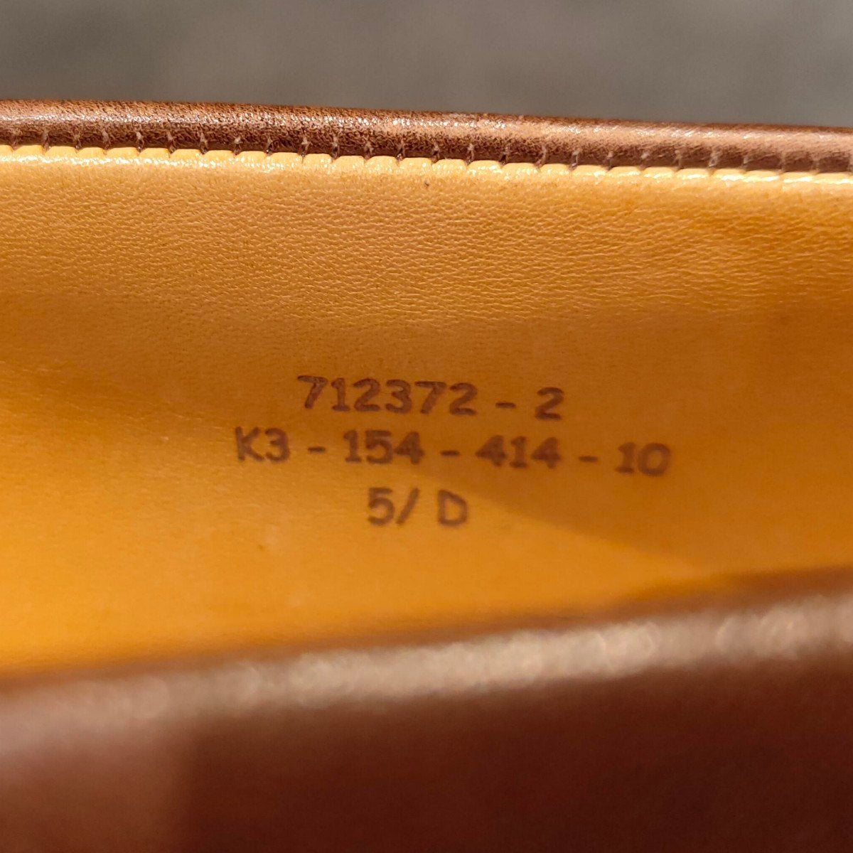 新品未使用【J.M.WESTON】ジェイエムウエストン アストンライン 414 スクエアトゥコインローファー カーフ ブラウン サイズUK5.5D K3ラスト