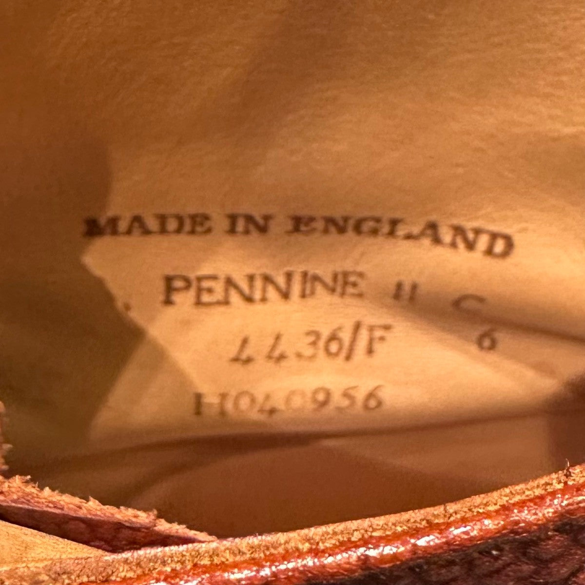 美品【JOSEPH CHEANEY】ジョセフチーニー ペナイン2 ギブソンブーツ グレインレザー ブラック サイズUK6