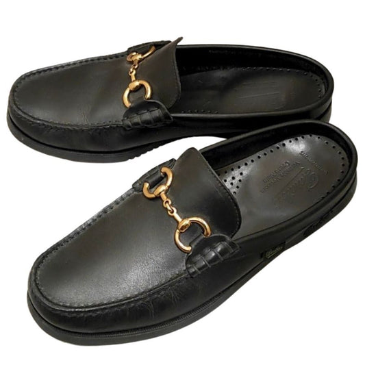 【Paraboot】パラブーツ スリッポン バハマ MORS ホースビット カーフ ブラック サイズUK7 メンズ