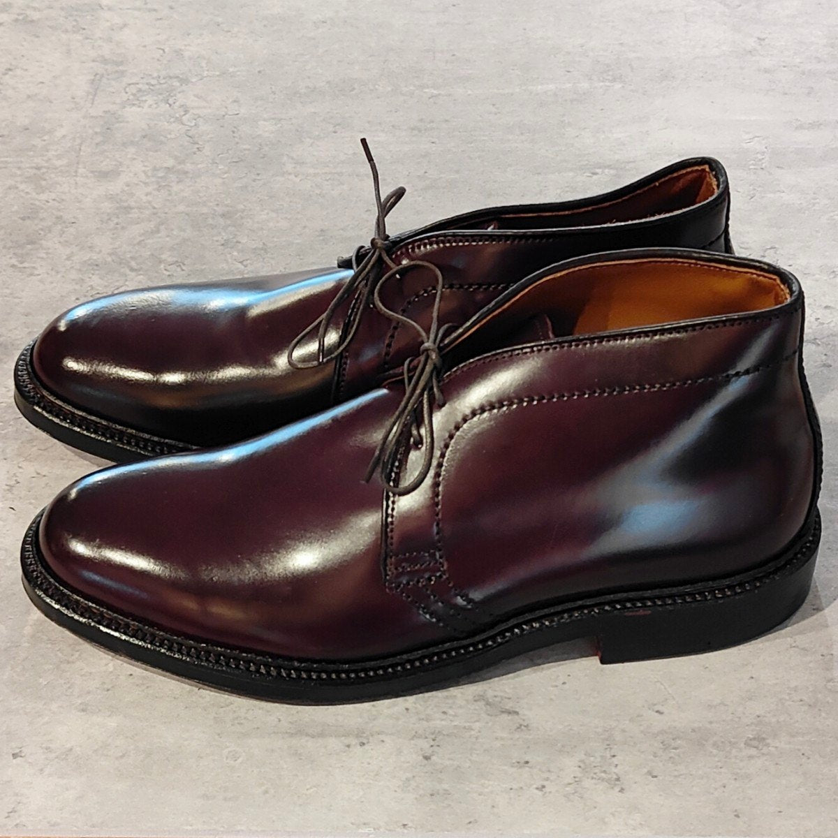 未使用【ALDEN】オールデン リジェクト品 1339 チャッカブーツ コードバン ダークバーガンディ サイズ US6D バリーラスト 参考定価￥242,000-