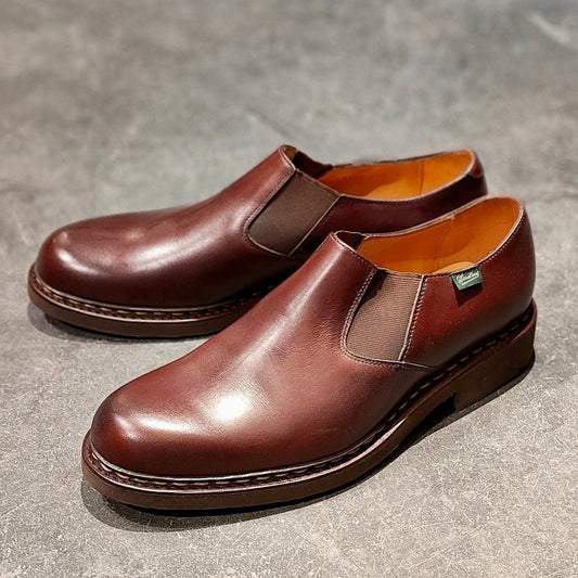 新品未使用【Paraboot】パラブーツ フォトン サイドゴアスリッポン リスレザー カフェ サイズ UK8.5 参考定価￥90,200-
