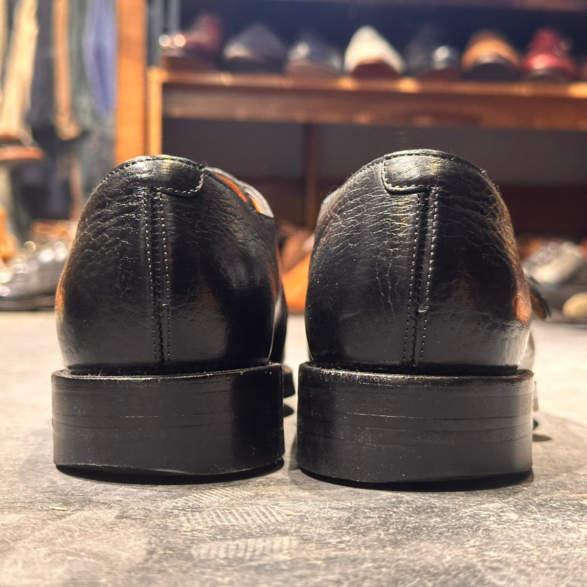 【ORIENTAL】オリエンタル クライド 3303 シングルモンク シュリンクレザー ブラック サイズUS6