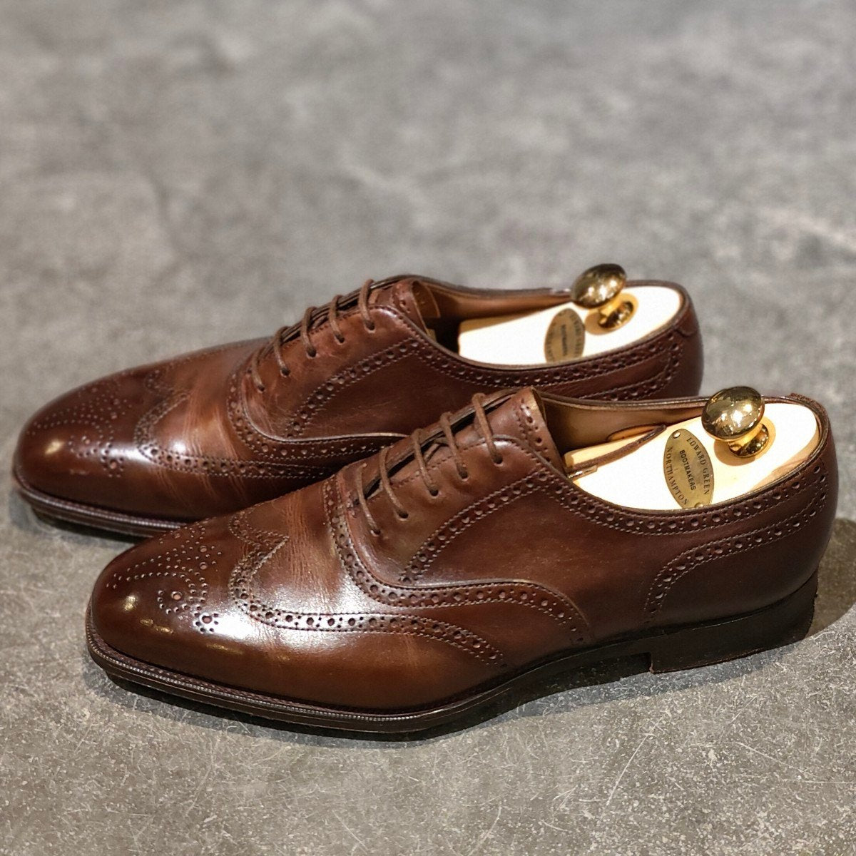 美品【EDWARD GREEN】エドワードグリーン インバーネス ウイングチップ