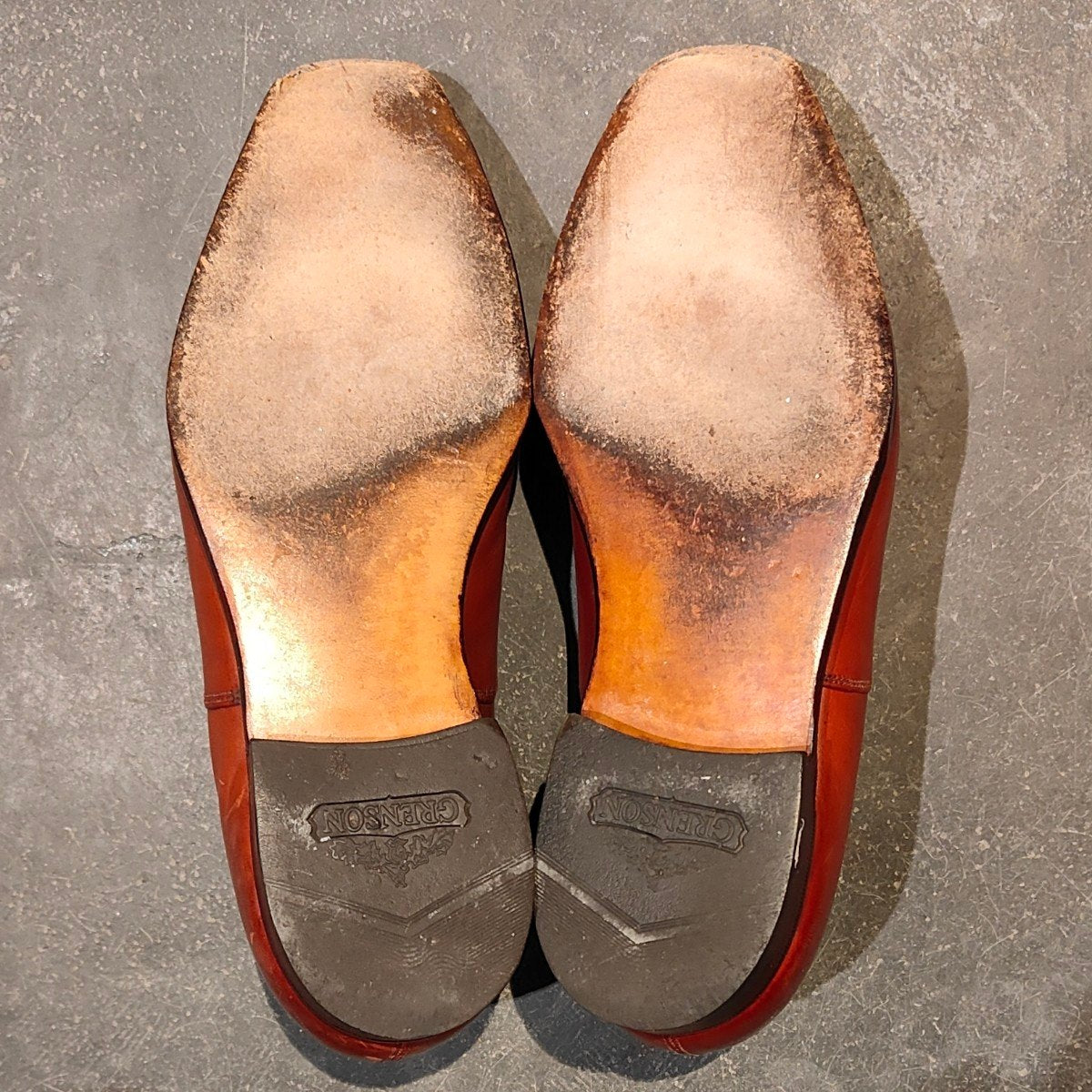 【GRENSON】グレンソン ストレートチップ カーフ ブラウン サイズUK6.5F