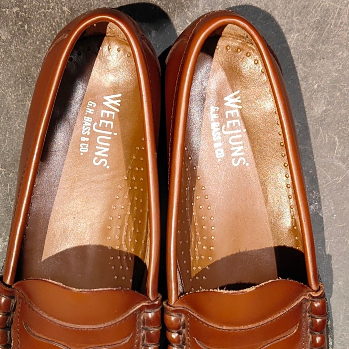 美品【G.H.Bass&Co.】ジーエイチバス ローファー ラーソン ブラウン サイズUS6.5