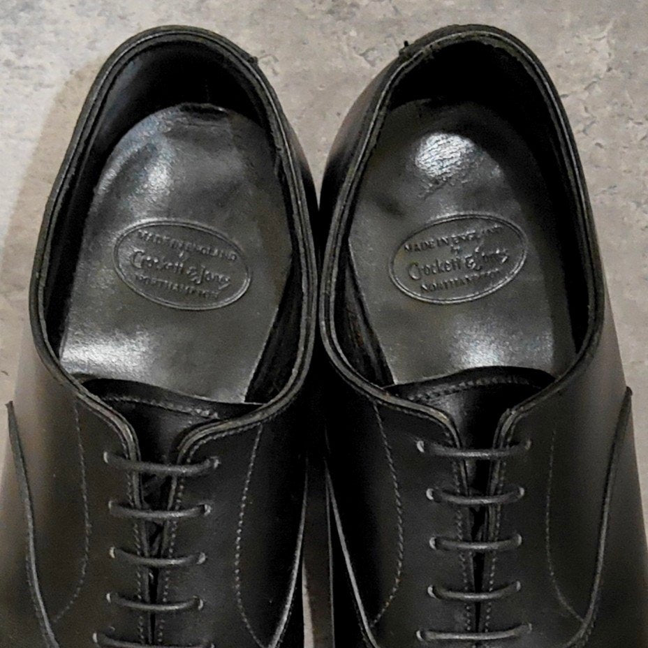 【CROCKETT&JONES】クロケット＆ジョーンズ オードリー3 ストレートチップ カーフ ブラック サイズUK5E 363ラスト