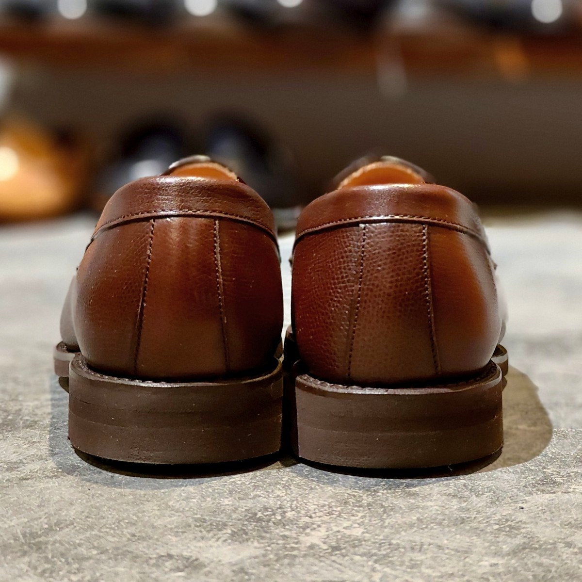 使用数回【Berwick】バーウィック 5260 ローファー グレインレザー ブラウン サイズUK5