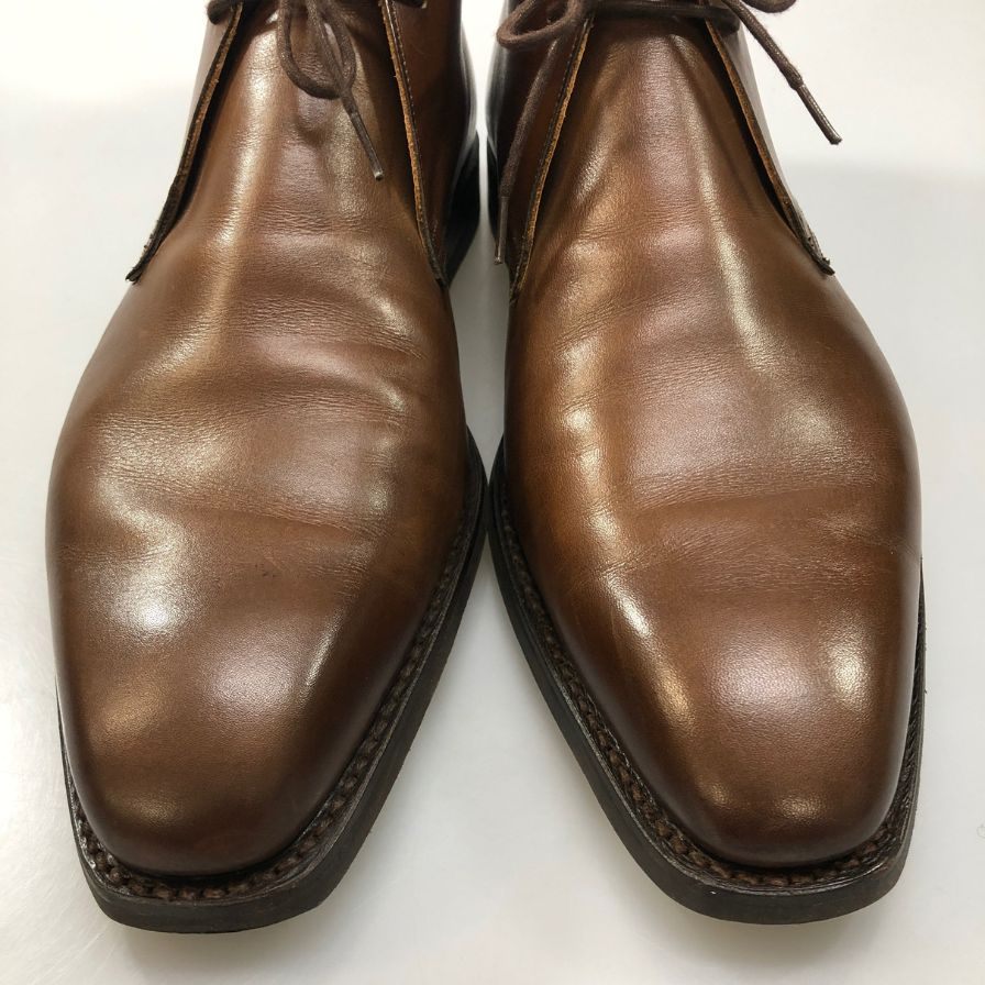 【Crockett & Jones】クロケット＆ジョーンズ  レザー チャッカブーツ  TETBURY サイズUK8.5 ブラウン