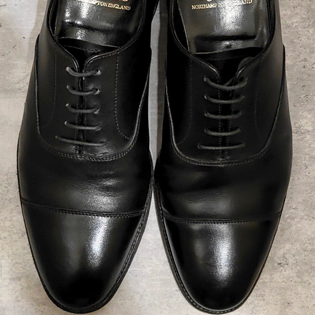 【CROCKETT&JONES】クロケット&ジョーンズ ケント ストレートチップ カーフ ブラック サイズUK6E