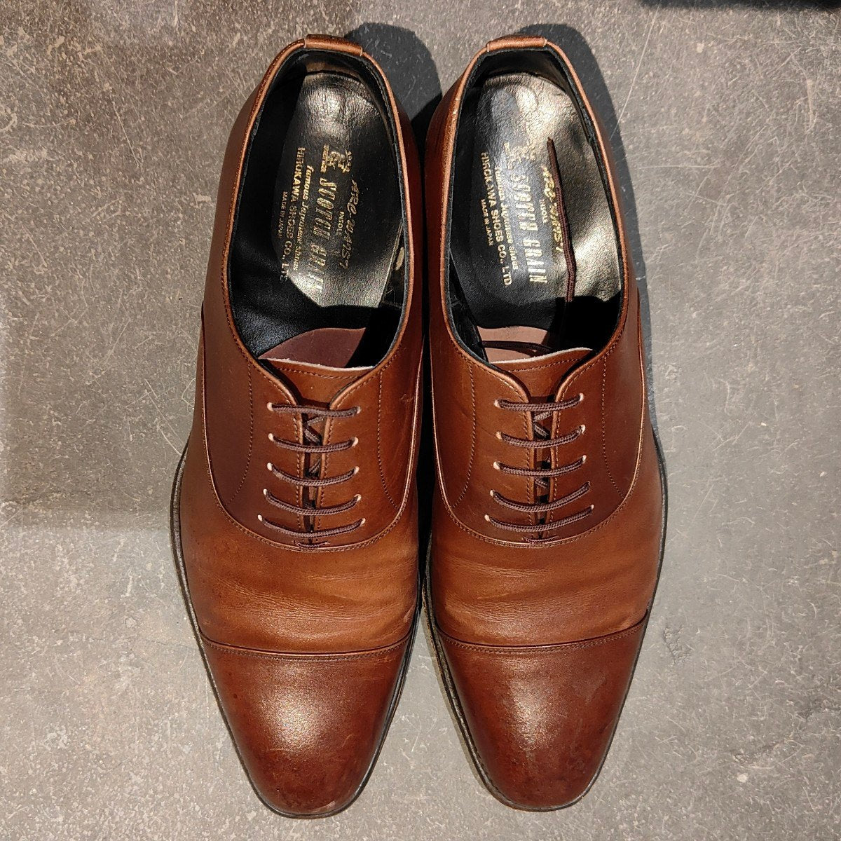 SCOTCH GRAIN】スコッチグレイン 03446 ストレートチップ カーフ