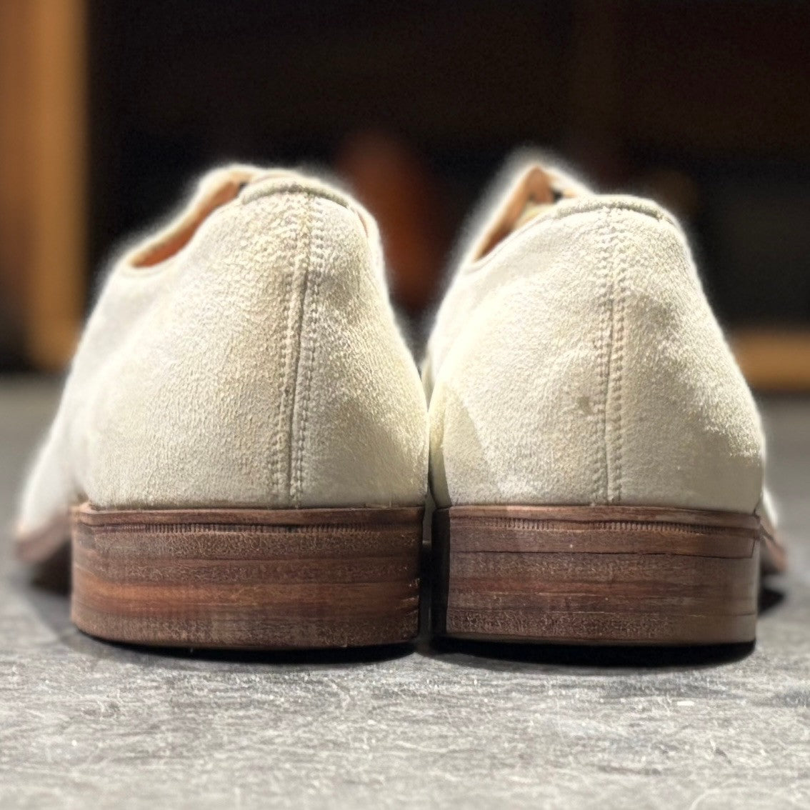 SANDERS】サンダース ホワイトバックス 70年代 プレーントゥ