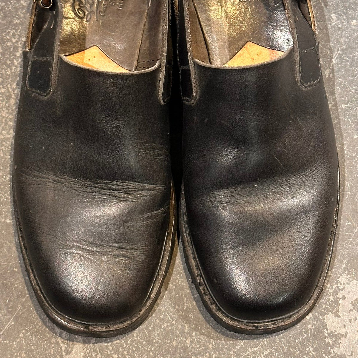 【Paraboot】パラブーツ  バックストラップサンダル カーフ ブラック サイズUK5