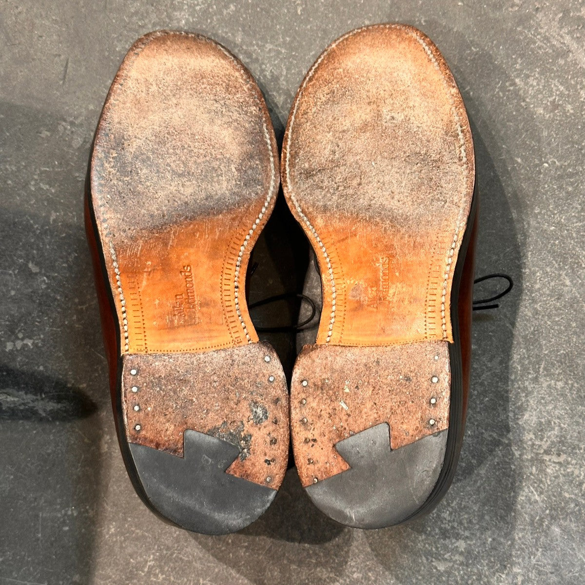 希少【Allen Edmonds】アレンエドモンズ 9591 リーズ LEEDSプレーントゥ コードバン ブラウン サイズUS8
