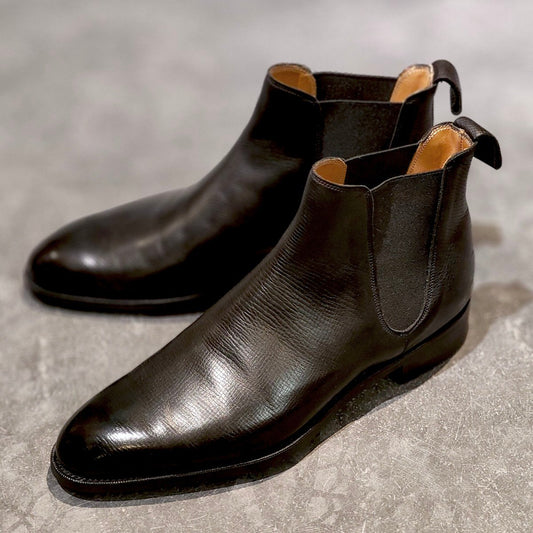 使用数回【EDWARD GREEN】エドワードグリーン カムデン サイドゴアブーツ ユタカーフ ブラック サイズ UK8.5D 82ラスト 参考定価￥291,500-