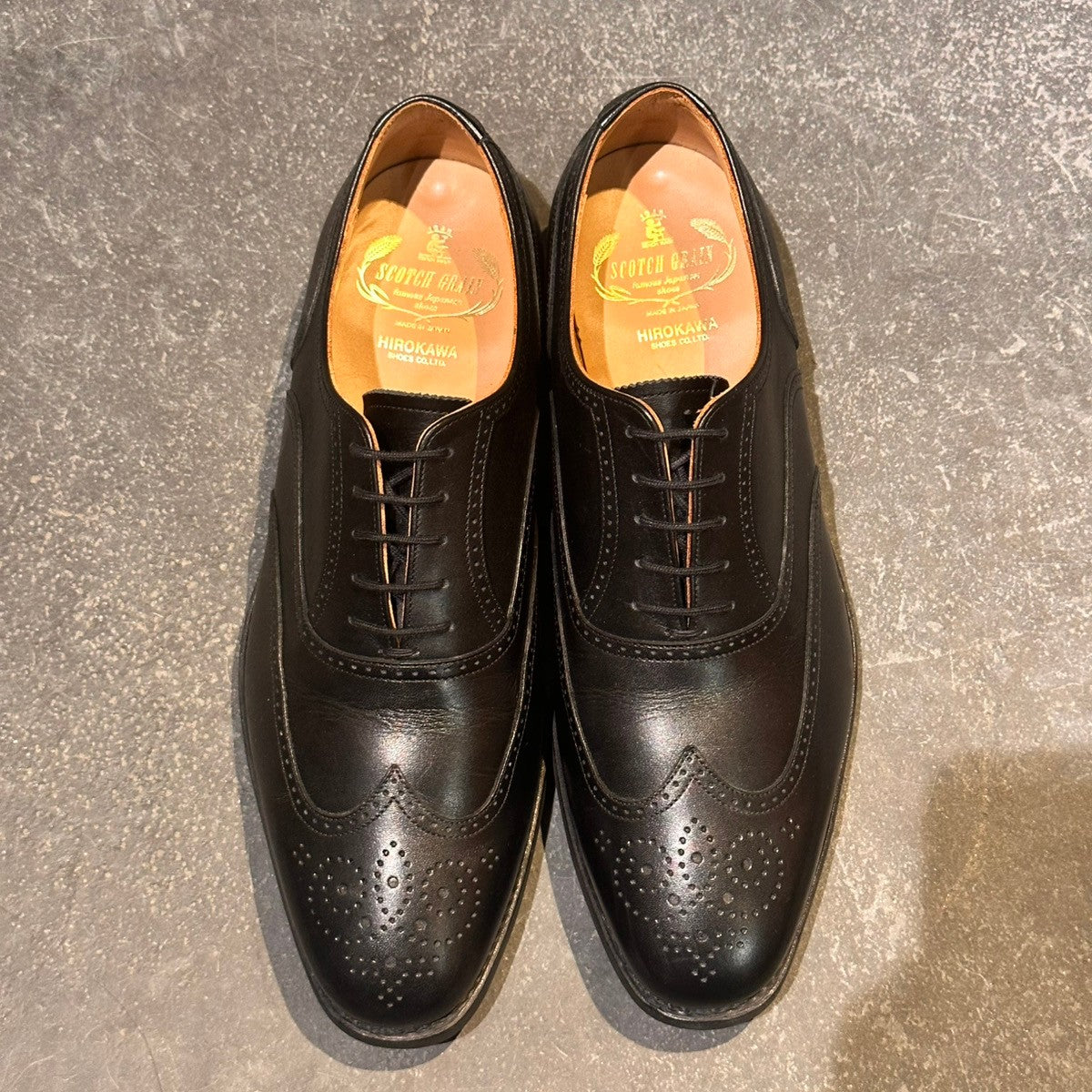 美品【SCOTCH GRAIN】スコッチグレイン 1765 ウイングチップ カーフ
