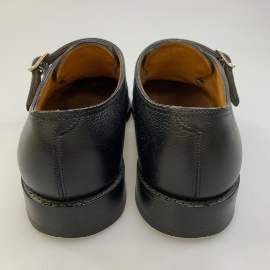 【JOHN LOBB】ジョンロブ レザーシューズ ダブルモンク ウィリアム グレインレザー ブラック サイズUK6.5 メンズ