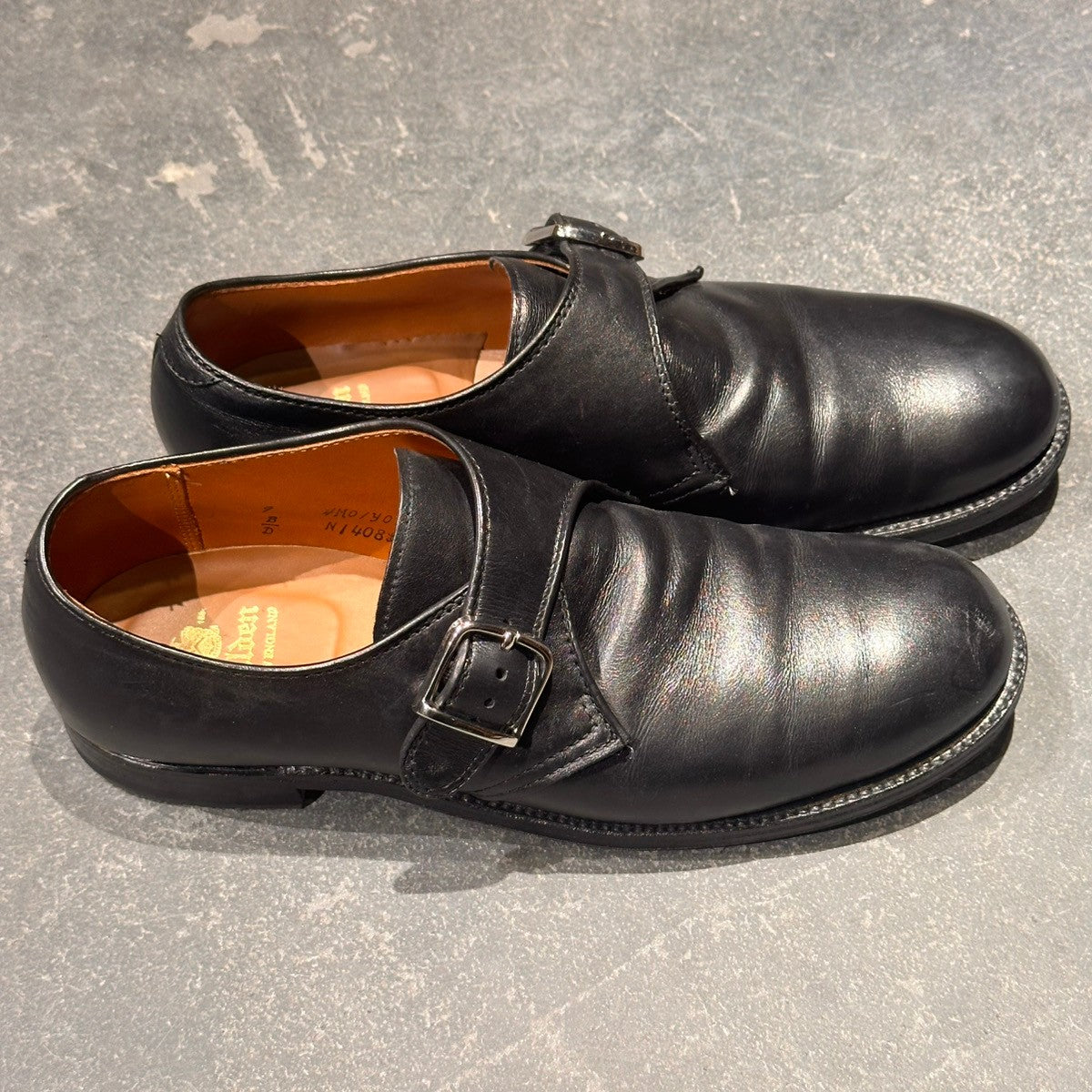 【ALDEN】オールデン N1408L シングルモンク レディカーフ ブラック サイズUS9D ミリタリーラスト