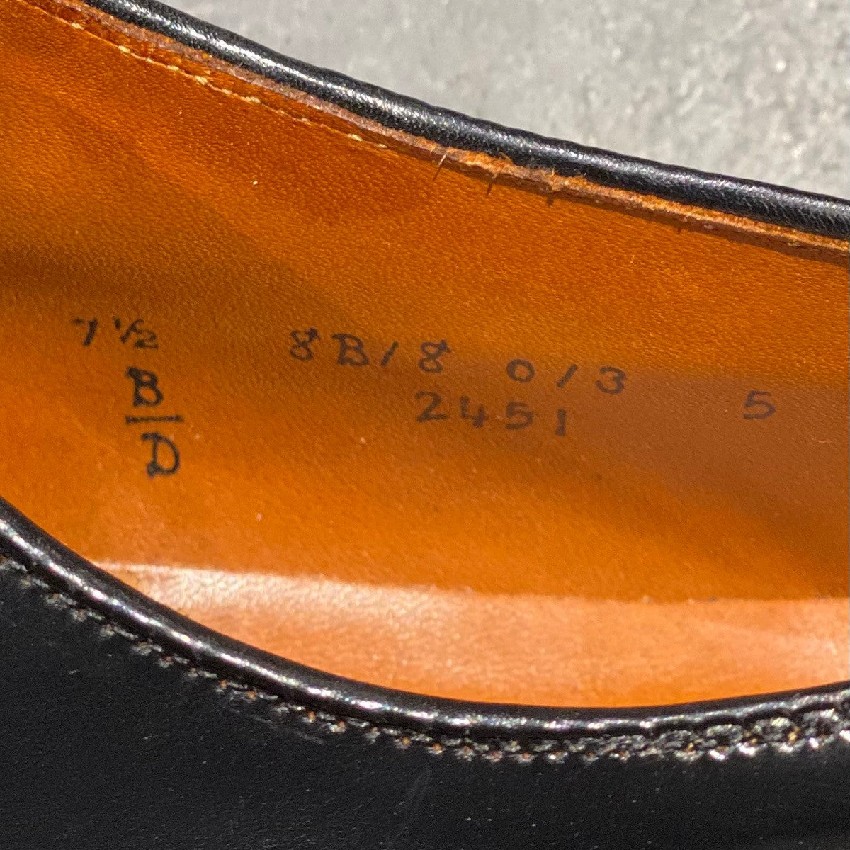 【ALDEN】レザーシューズ 2451 NST コードバン バリーラスト ブラック サイズUS7.5D