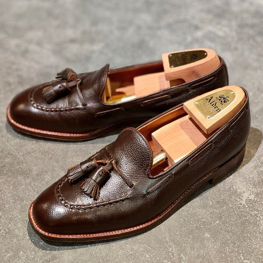 希少 極美品 【ALDEN】オールデン N1110  タッセルローファー コードバン レジーナグレインカーフ ダークブラウン サイズUS9D プラザラスト