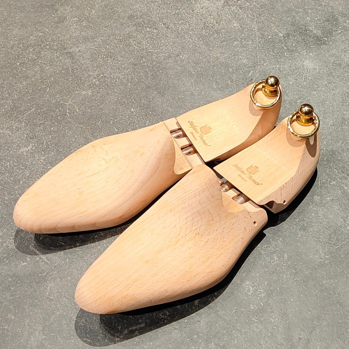 希少 美品【Stefano Bemer】ステファノベーメル ローファー グレインレザー ベージュ サイズ40