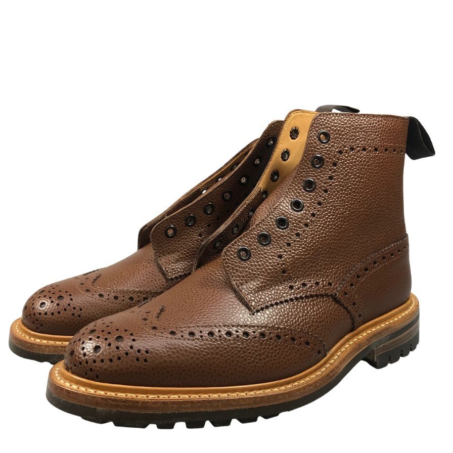 【Tricker’ｓ】トリッカーズ ストウ カントリーブーツ ウイングチップ 947979 W5634 ブラウン UK7ハーフ