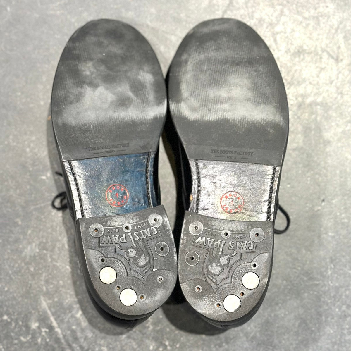 美品【WHEELROBE】ウィールローブ 15078 HEAVY STITCHING MOC TOE クロムエクセル カーフ ブラック サイズ8D 1228ラスト