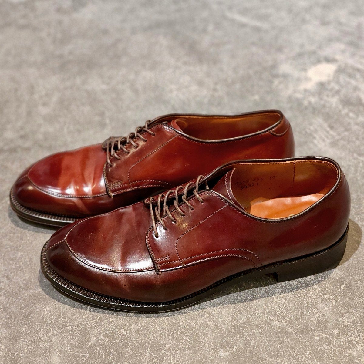 【ALDEN】オールデン 54321 Vチップ コードバン ダークバーガンディ US8D モディファイドラスト 参考定価￥217,800-