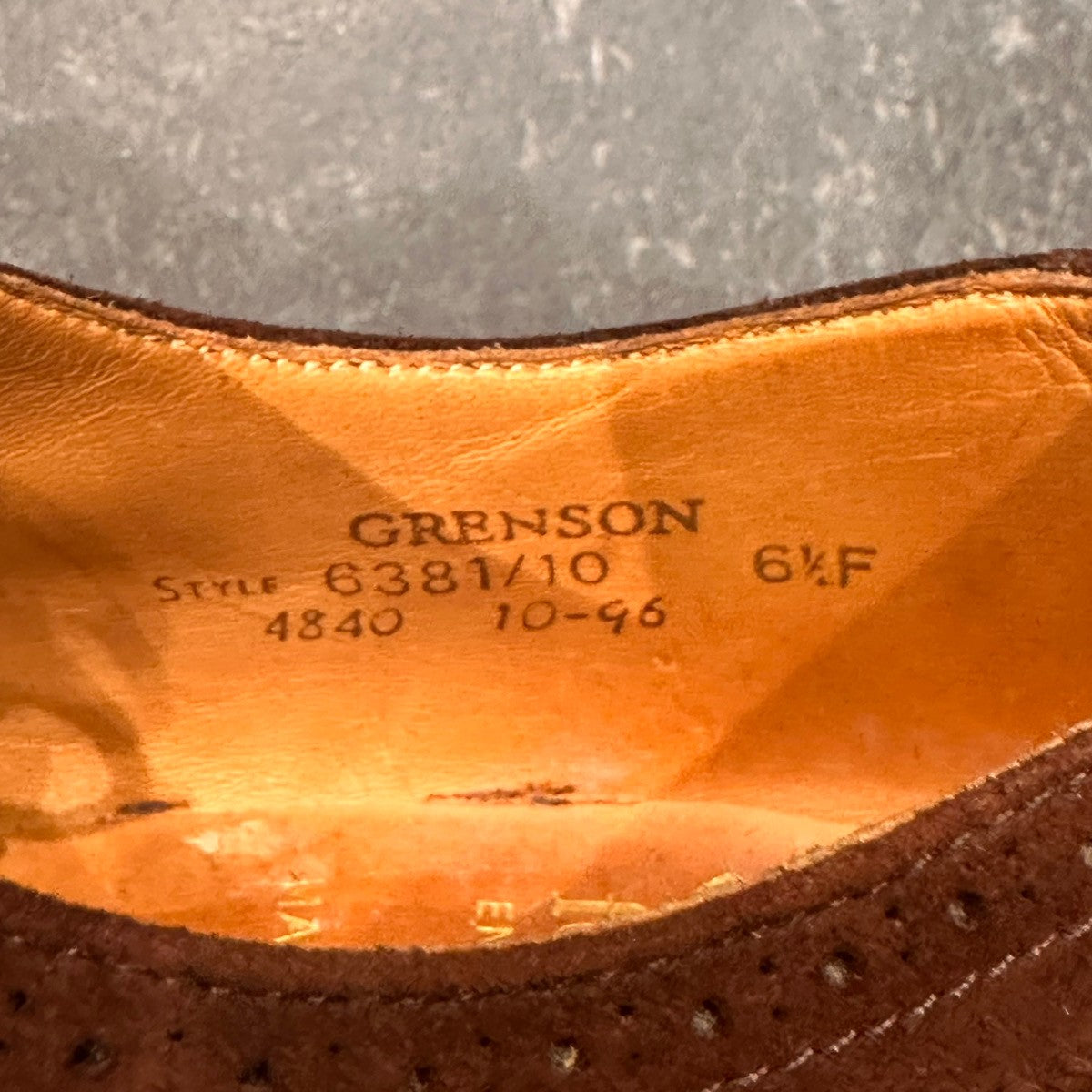【オンライン限定】【GRENSON】グレンソン 6381 フルブローグ スエード サイズUK6.5F
