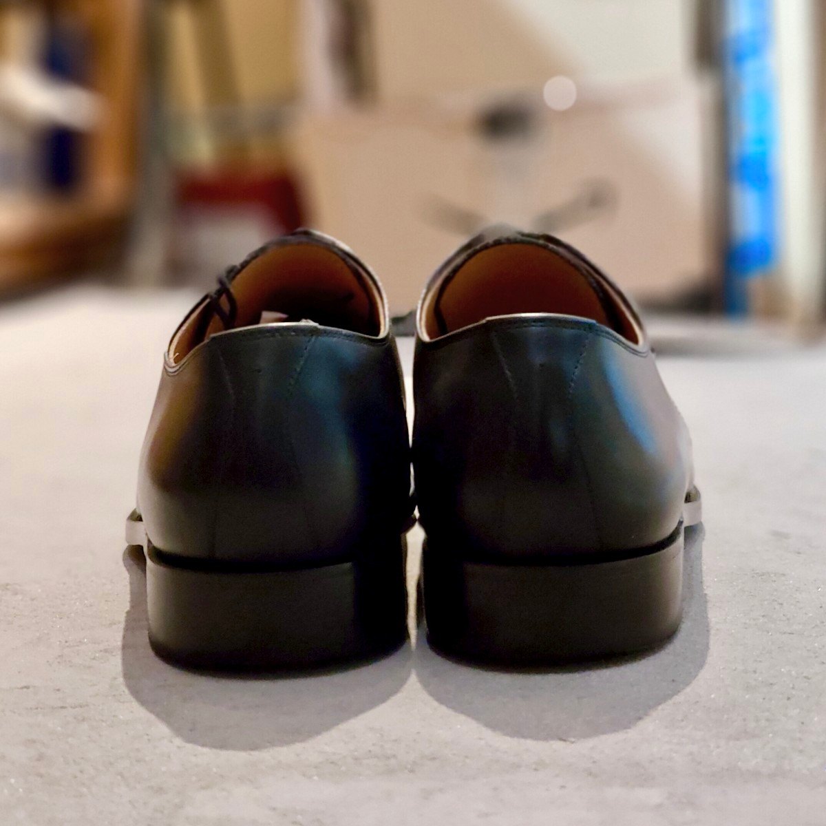 使用数回【SCOTCH GRAIN】スコッチグレイン 3524 アシュランス プレーントゥ ブラック サイズ27EEE