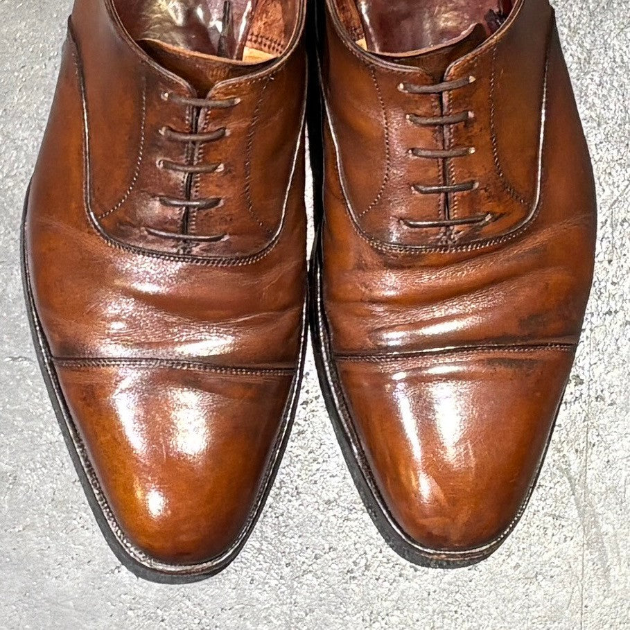 【CROCKETT&JONES】クロケット&ジョーンズ  オードリー３ ストレートチップ カーフ ブラウン サイズ UK9E