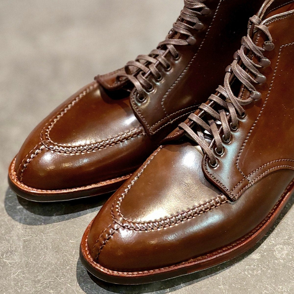 希少 新品未使用 【ALDEN】オールデン Frans Boone別注  M7903HC NST タンカーブーツ コードバン シガー サイズUS9.5E アバディーンラスト