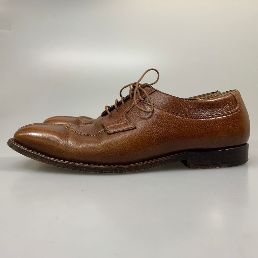 【Santoni】サントーニ レザーシューズ 931 Yチップ シボレザー ブラウン メンズ サイズUK8