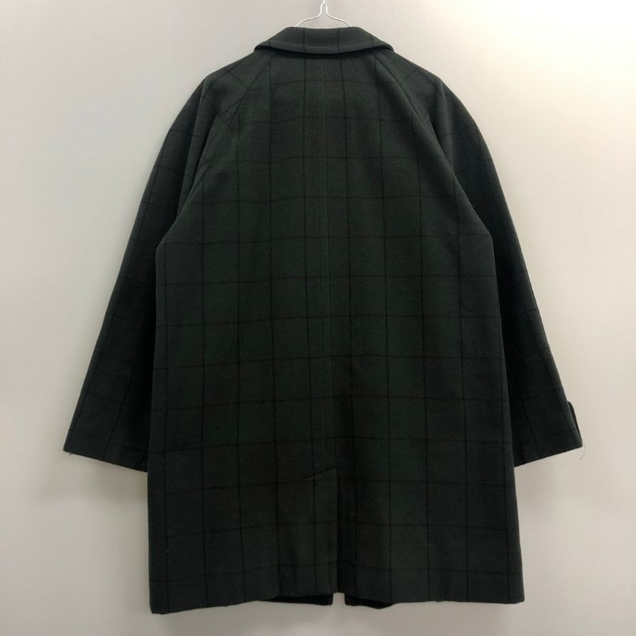 【Christian Dior MONSIEUR】クリスチャンディオールムッシュ コート 80年代 グリーン チェック メンズ サイズ S