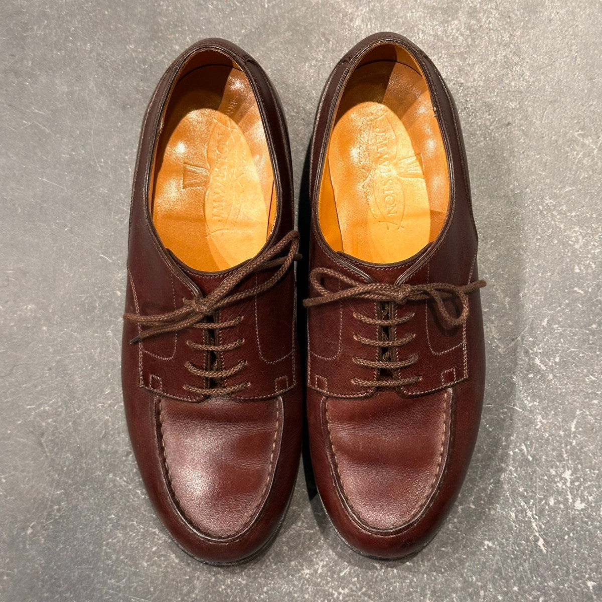 美品【J.M. WESTON】ジェイエムウエストン ゴルフ 641 Uチップ カーフ ブラウン サイズ5.5E 31ラスト