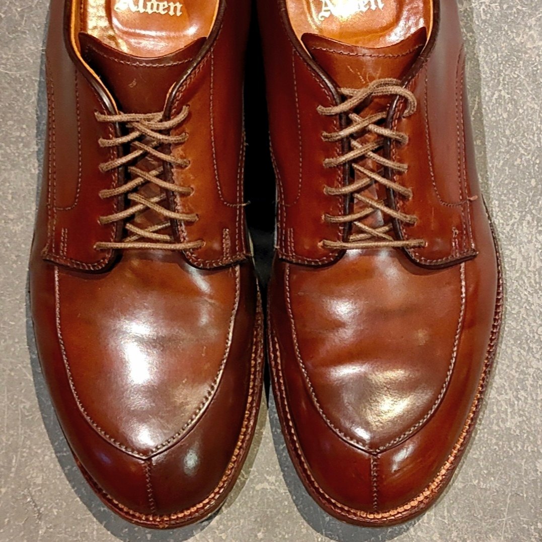 希少【ALDEN】オールデン 125周年記念限定モデル 54951 Vチップ コードバン ダークブラウン サイズUS7.5D モディファイドラスト