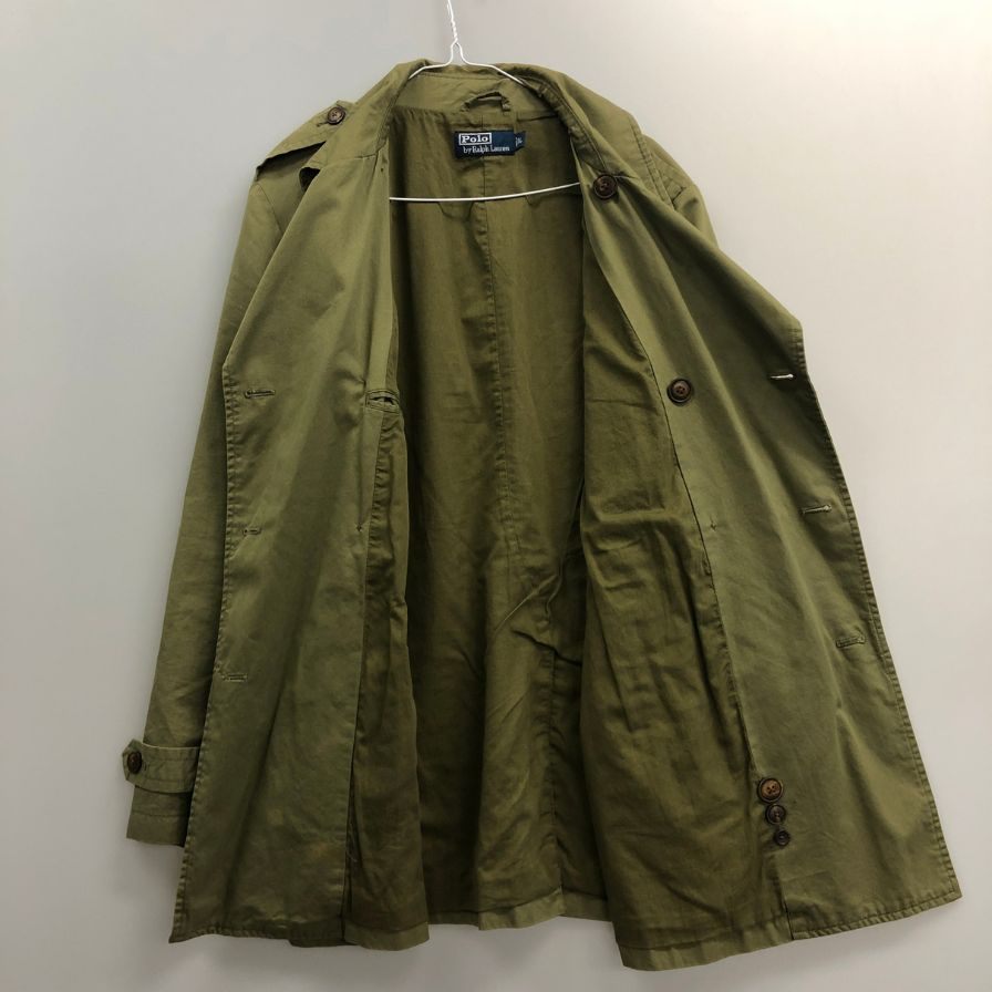 【Polo Ralph Lauren】ポロラルフローレン ハーフコート 90年代 オールド カーキ メンズ サイズL Polo Ralph Lauren