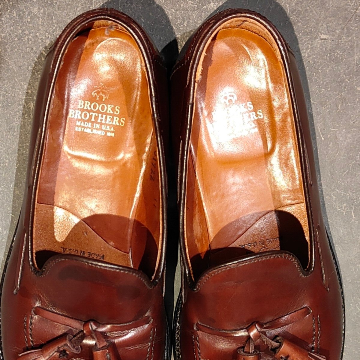 希少 美品【ALDEN】オールデン 01922 ブルックスブラザーズ タッセルローファ カーフ ブラウン サイズUS9.5D アバディーンラスト