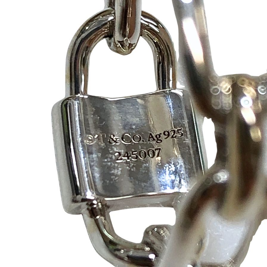 ティファニー リング スモールダブルロック 1837 SV925 メンズ サイズ約15号 TIFFANY&Co.【LA】