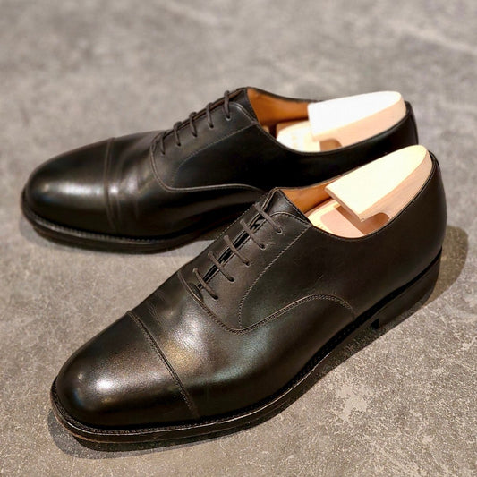 極美品【J.M.WESTON】ジェイエムウエストン 300 ストレートチップ カーフ ブラック UK7.5E 11ラスト 参考定価￥170,500-